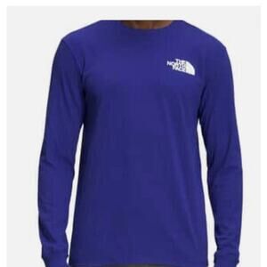 The North Face  Mens Lapis Blue Long Sleeve Shirt  Size M